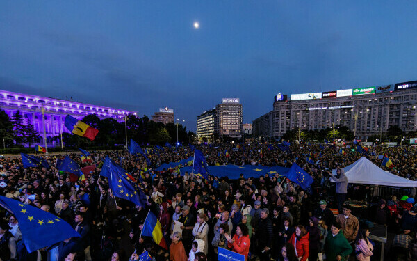 Miting proeuropean în țară Miting proeuropean în țară