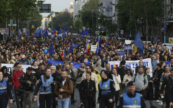Miting proeuropean în țară Miting proeuropean în țară