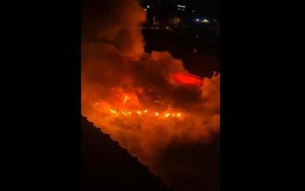 Incendiu la un depozit din Sectorul 2 din București