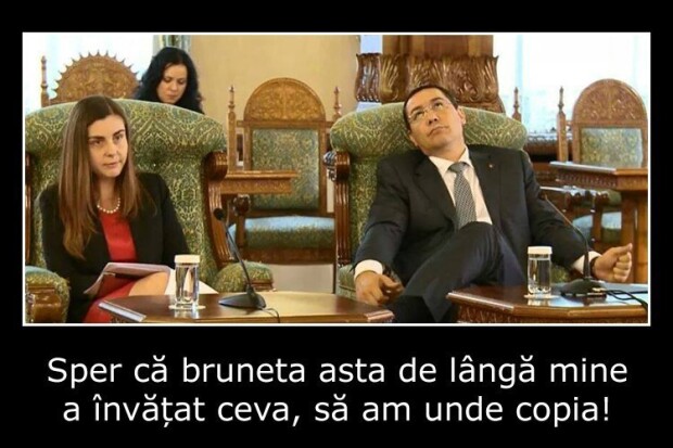 Victor Ponta si Ioana Petrescu, ironizati pe internet