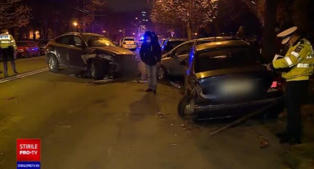 Accident In LanÈ› Produs In BucureÈ™ti Opt MaÈ™ini Au Fost Grav Avariate Stirileprotv Ro