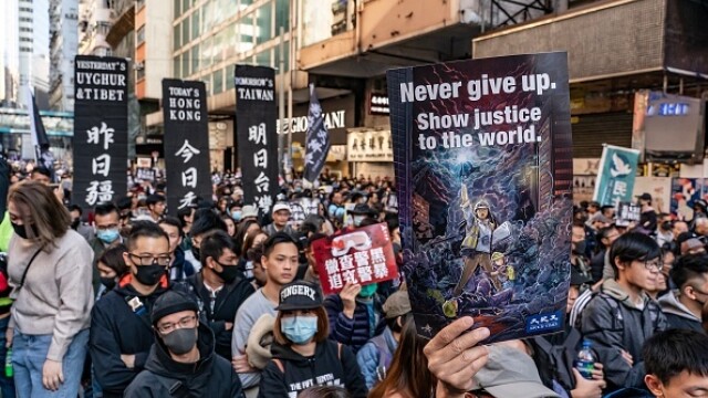 Manifestație în Hong Kong pentru drepturile omului. Zeci de mii de participanți - Imaginea 4
