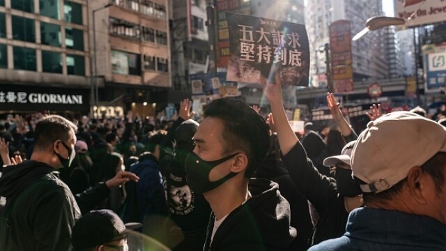 Manifestație în Hong Kong pentru drepturile omului. Zeci de mii de participanți - Imaginea 6