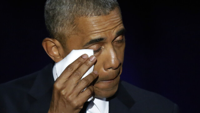 Barack Obama, discurs de ADIO la Chicago, dupa 8 ani de mandat. Declaratie in lacrimi pentru sotia sa, Michelle. VIDEO - Imaginea 6