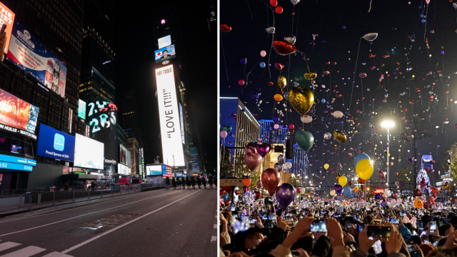 Revelion în contraste: Times Square aproape pustie - Petrecere cu mii de oameni la Wuhan - Imaginea 15