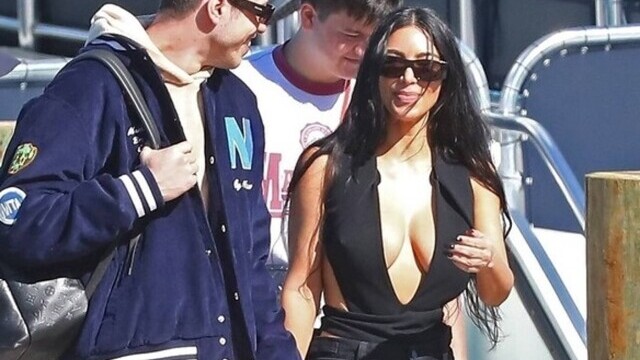 GALERIE FOTO Kim Kardashian, surprinsă în vacanța din Bahamas alături de noul ei iubit - Imaginea 8