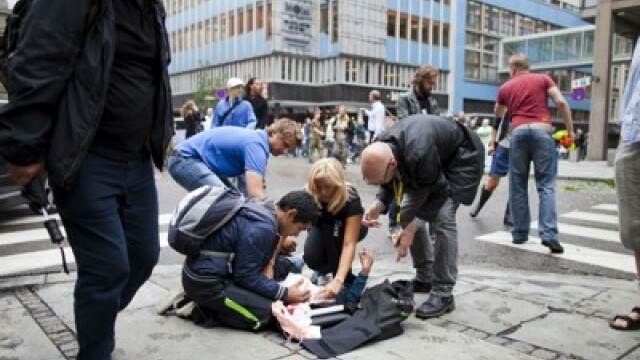 Tragedia de la Oslo in IMAGINI FOTO: 