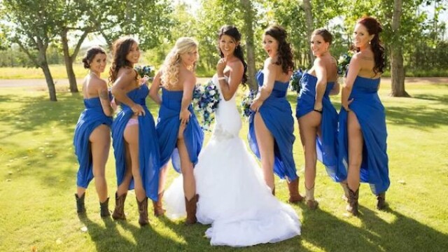 Noua moda la nunti: Cum se fotografiaza domnisoarele de onoare - Imaginea 5