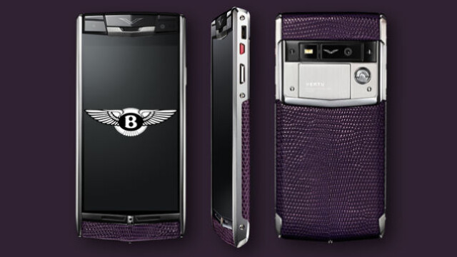 Bentley si Vertu lanseaza impreuna un smartphone de lux. Cum arata telefonul care costa cat un Logan nou - Imaginea 1