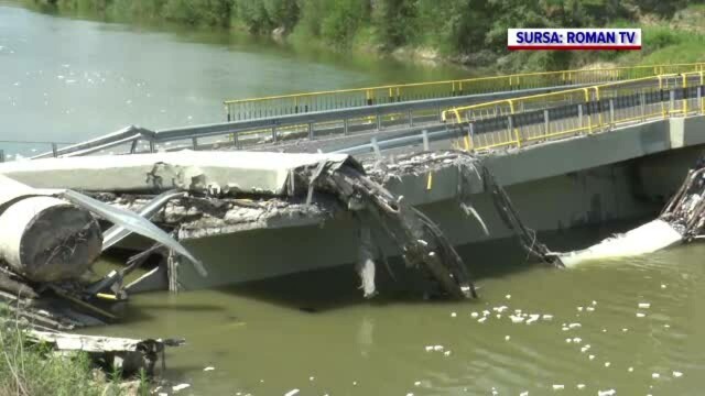 Ministerul Dezvoltării, despre podul prăbușit de la Luțca: „Lucrările nu sunt finalizate. Nu putea fi dat în folosință” - Imaginea 3