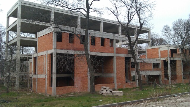 Pentru ce a fost defrisat un parc din Arad: o cladire de birouri pentru care nu s-au mai gasit bani - Imaginea 5