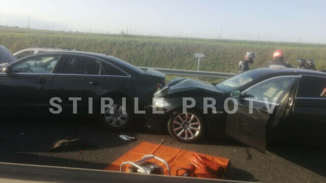 Accident în lanț pe Autostrada Soarelui. Patru mașini au fost implicate. FOTO - Imaginea 1