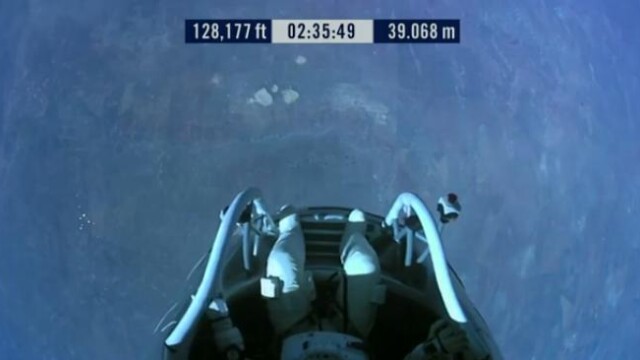 Record mondial.Austriacul Felix s-a aruncat din cosmos.A coborat 39.000m cu viteza sunetului. VIDEO - Imaginea 5