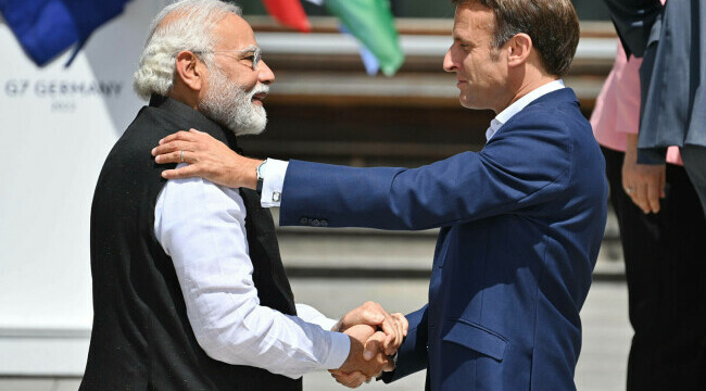 emmanuel macron, narendra modi