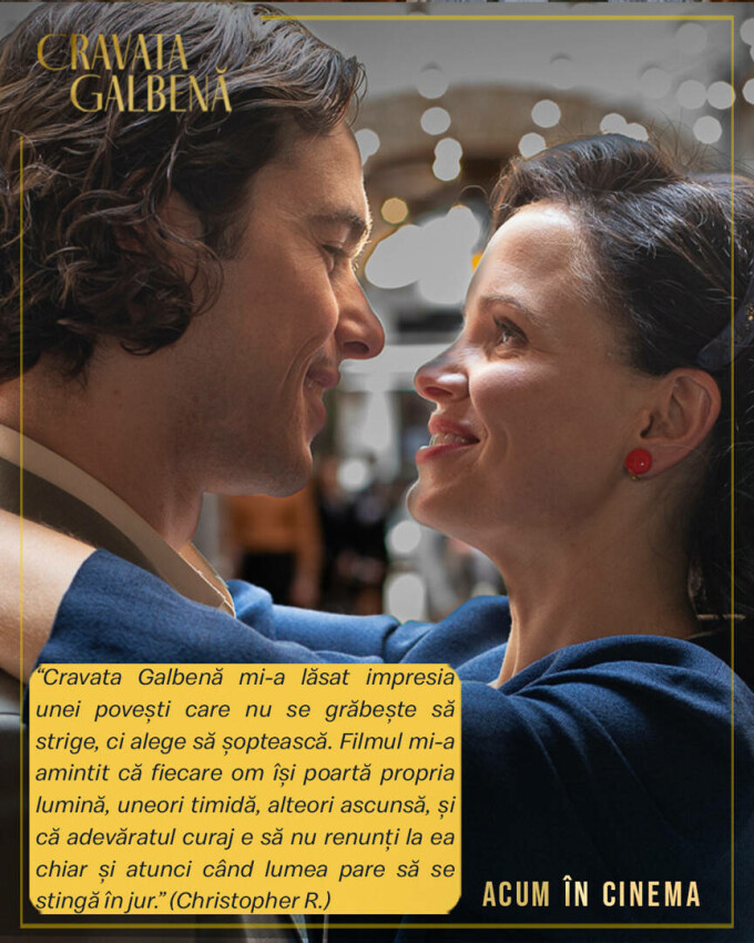 cravata galbena