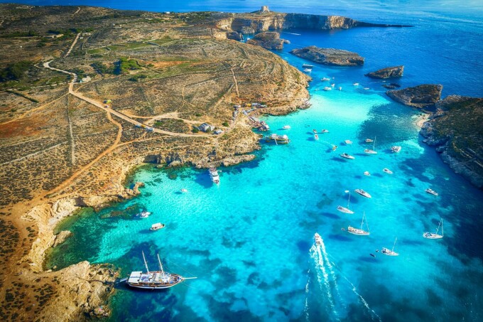 Laguna Albastră, Comino, Malta