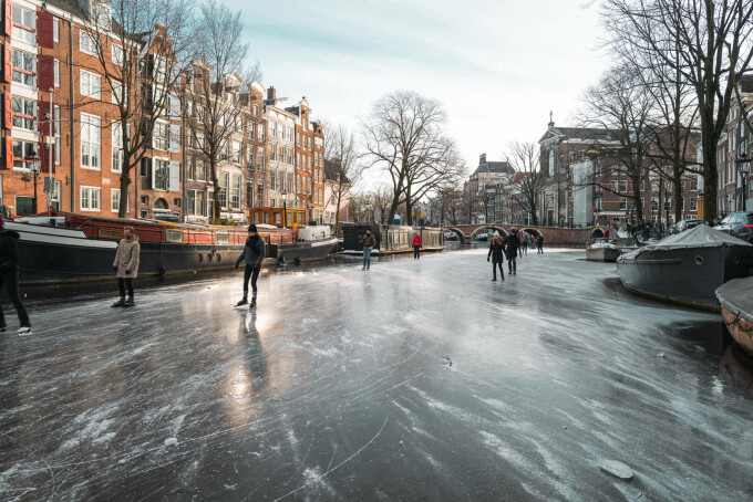 Canalul Prinsengracht, Amsterdam, Olanda