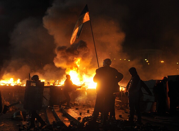 Piata Euromaidan, din Kiev