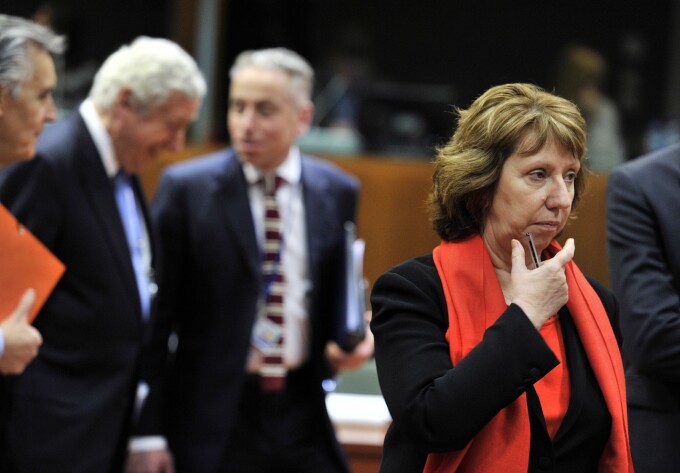 Catherine Ashton, la Consiliul European pentru afaceri externe pe tema situatiei din Ucraina