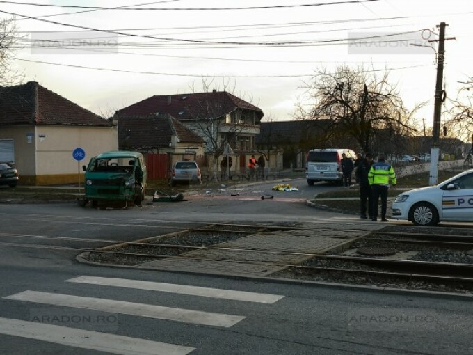 Accident grav pe o stradă din Arad