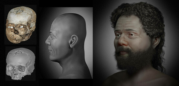 reconstrucție facială craniul Jericho
