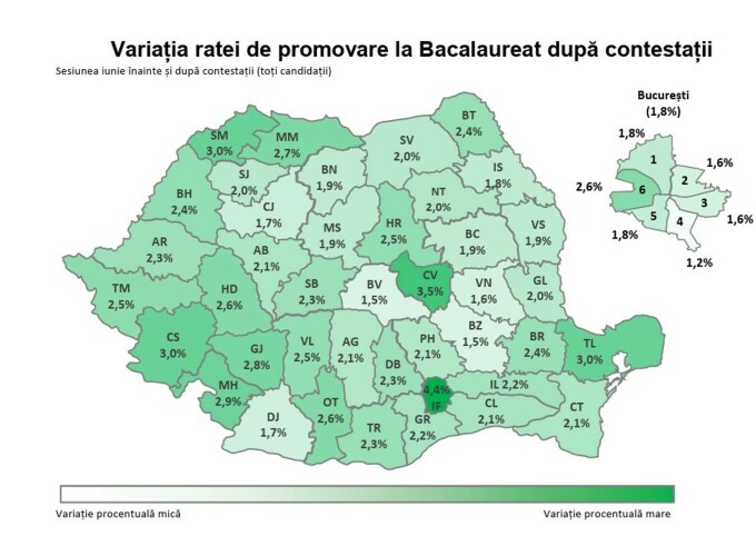 rezultate bac dupa contestatii