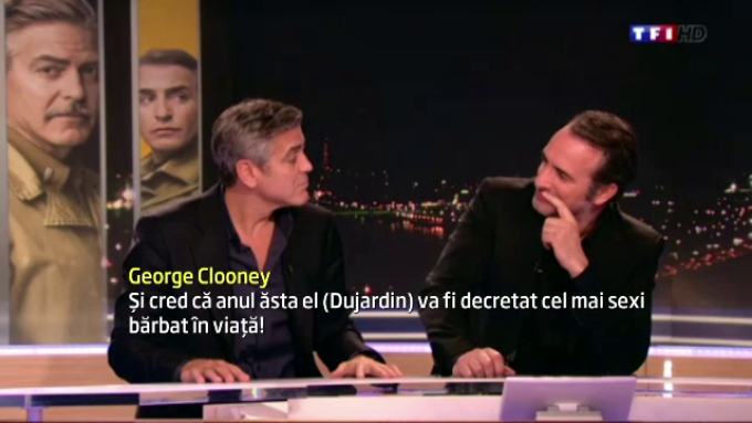 George Clooney si Jean Dujardin