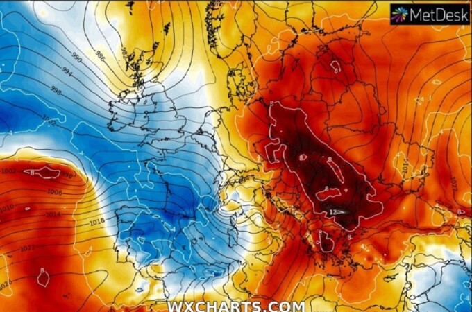 Val de aer foarte cald în România