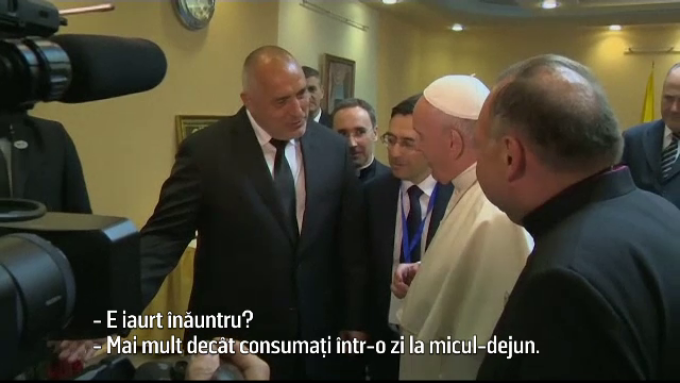 Papa Francisc si Boiko Borisov
