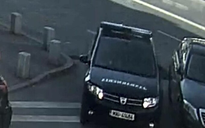 jandarm masina zgariata