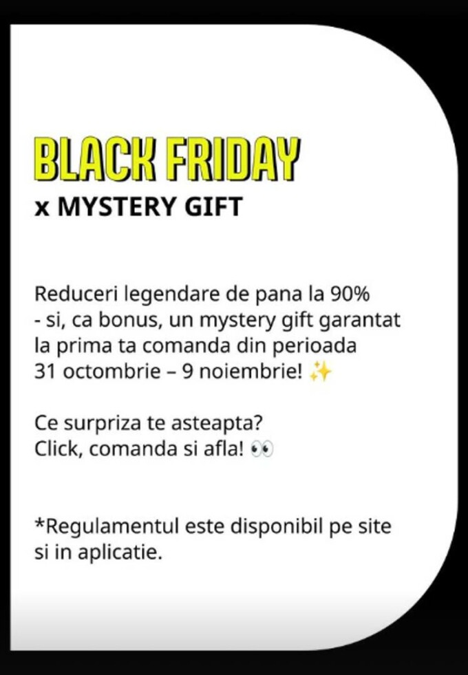 MYSTERY GIFT de Black Friday la Fashion Days