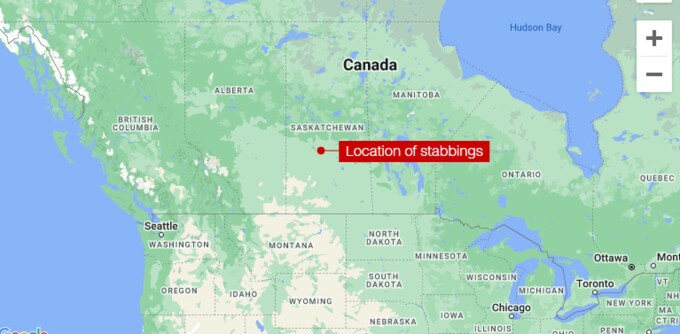 Cel puțin 10 persoane au fost ucise și alte 15 au fost rănite în provincia Saskatchewan din vestul Canadei.