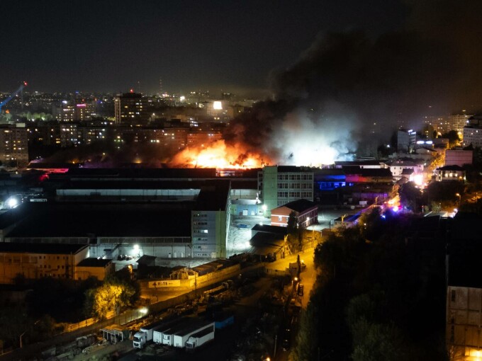 Incendiu la un depozit din Sectorul 2 al Capitalei