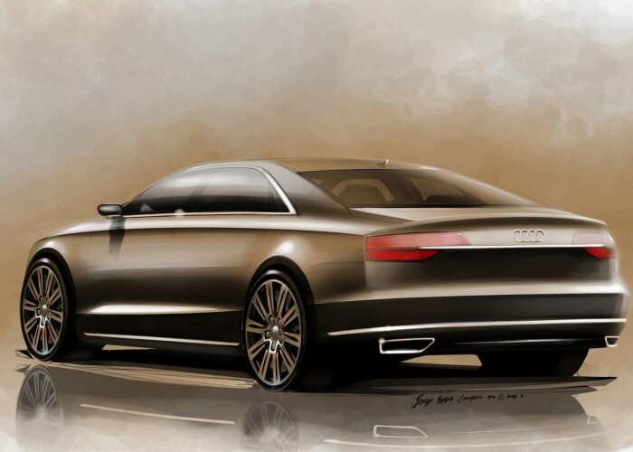 Cum va arata noul Audi A8 Facelift? Vezi primele schite oficiale!
