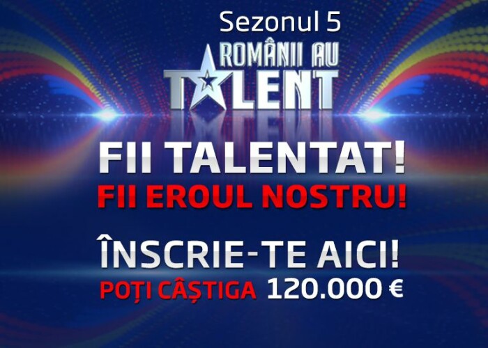 Incep inscrierile pentru Romanii au talent , cel mai iubit show al romanilor!