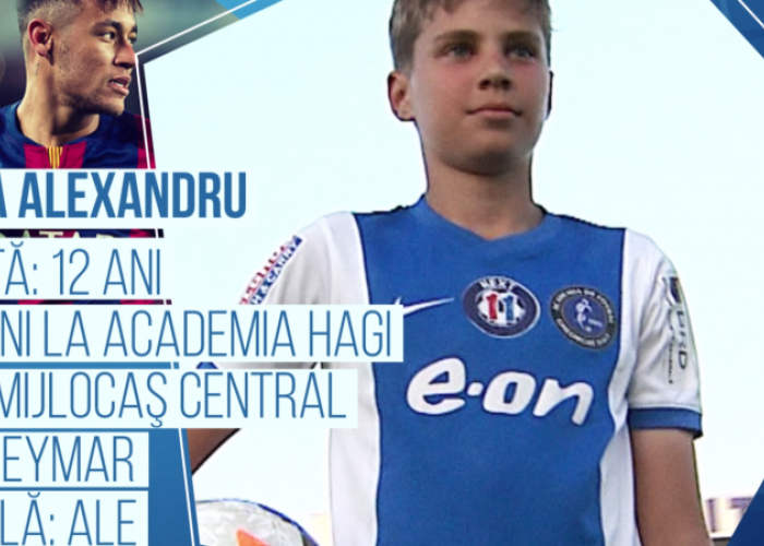 Campionii Viitorului | El este viitoarea bijuterie a lui Hagi. Vrea sa ajunga ca Neymar si sa il intalneasca pe Zidane