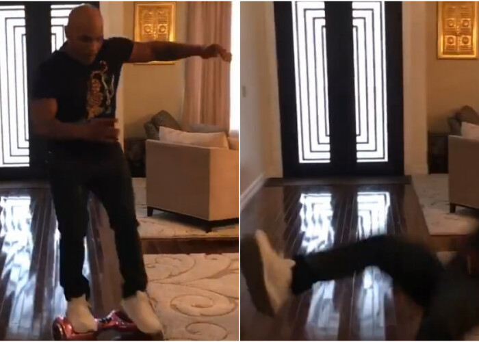 Sunt prea batran pentru asa ceva :) Durul Mike Tyson a pierdut lupta cu tehnologia: un hoverboard l-a invins