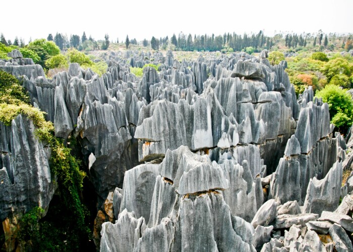 Asa arata prima minune a lumii Imagini spectaculoase cu padurea de piatra din China! VIDEO