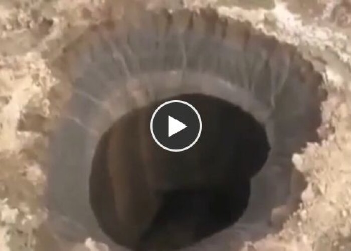Un crater urias, cu un diametru de 80 de metri, format brusc la Capatul lumii ! VIDEO