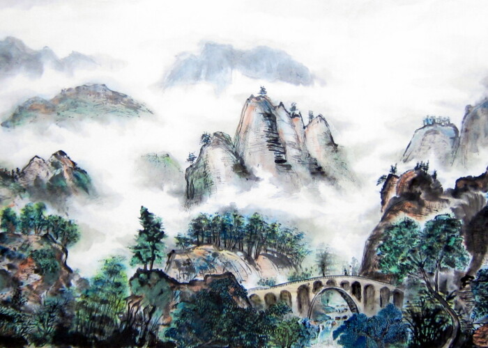 O pictura chinezeaza sub forma de rulou a fost vanduta pentru un pret record! Uite care este suma