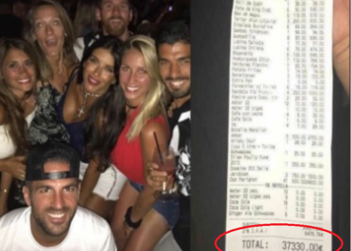 Reactia de toti banii a lui Messi dupa ce nota de plata de 37.330 € din Ibiza a devenit viral pe net