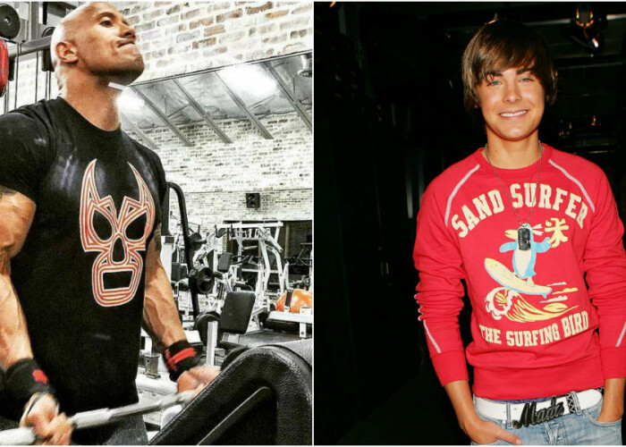 Ce se intampla cand te antrenezi cu The Rock :) Tranformarea incredibila a lui Zac Efron
