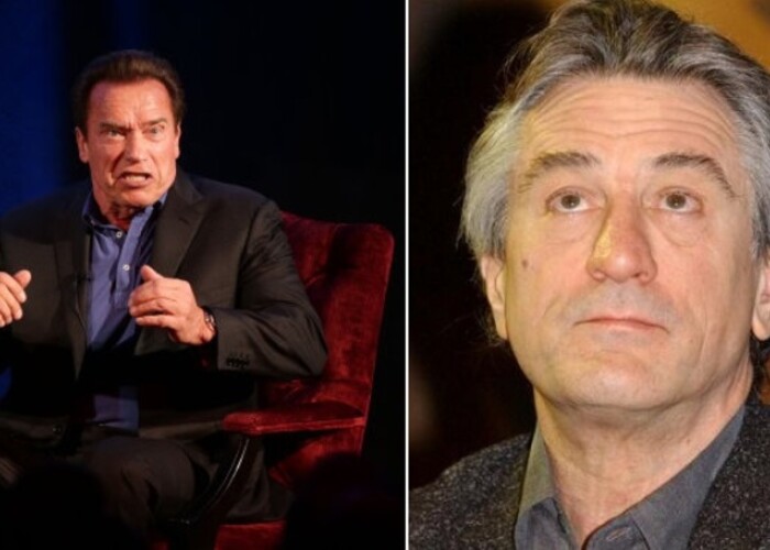 Doi alpha ai Hollywoodului, in conflict din cauza politicii. De ce a refuzat De Niro sa dea mana cu Schwarzenegger si sa faza poza cu el