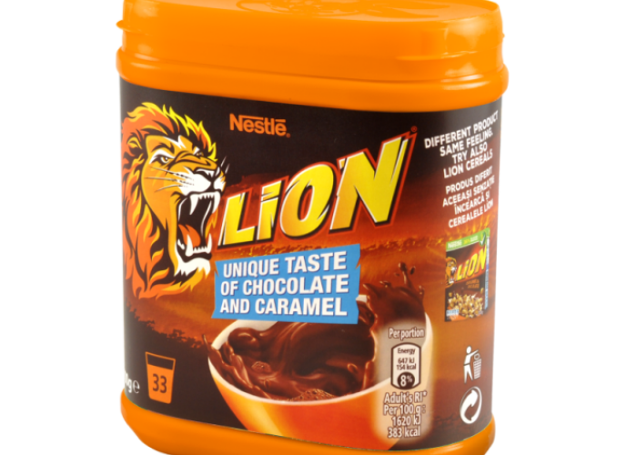 NOU! Pudra de cacao instant cu gust unic de ciocolata si caramel, Lion a ajuns acum si in Romania!