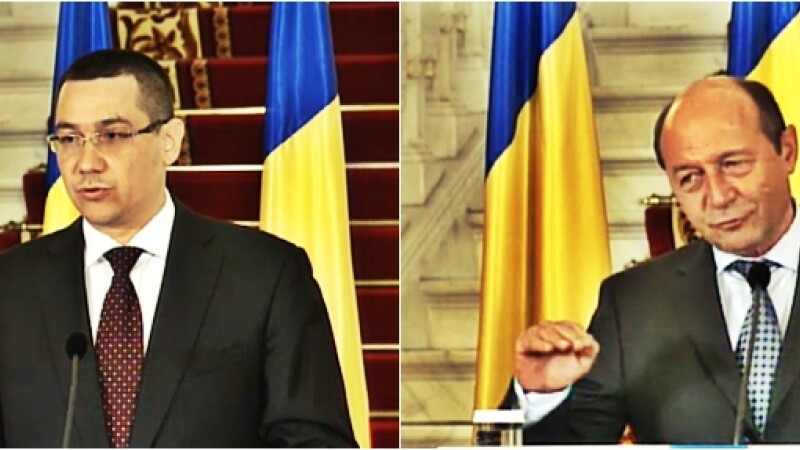 Victor Ponta si Traian Basescu