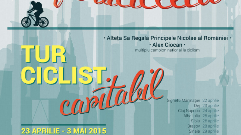 Principele Nicolae al Romaniei si turul ciclist „Cartile Copilariei pe bicicleta” ajung in Cluj-Napoca