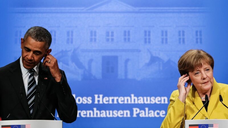 Intalnire Barack Obama si Angela Merkel