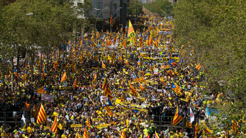 Protest la Barcelona