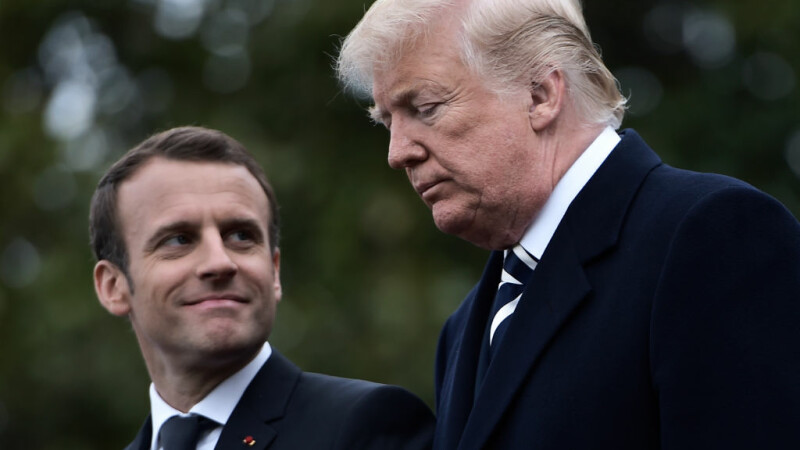 Donald Trump si Emmanuel Macron