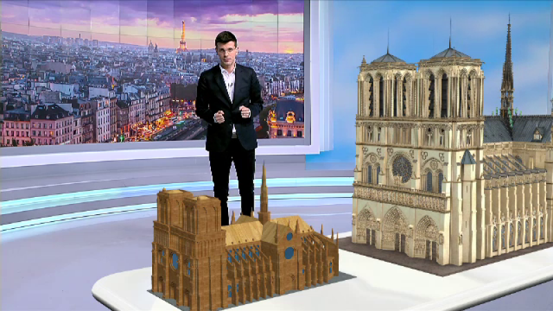 animatie grafica Notre Dame
